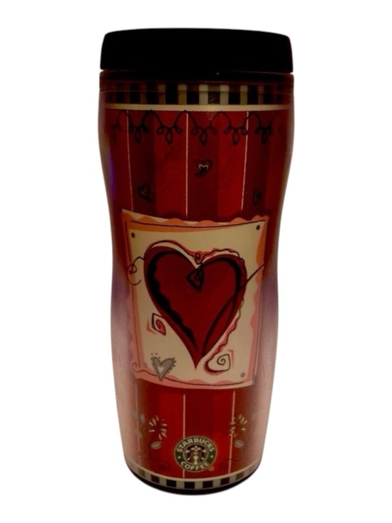 Starbucks Other - 2002 Starbucks Coffee Co “Red Hearts”Themed Insulated Cup
